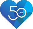 Logo 50 Jahre Weisser Ring